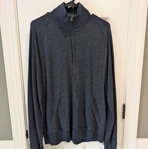 Men's Charcoal Zip-Up Sweater